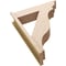 Ekena Millwork 7 1/2-in W x 28-in D x 36-in H Funston Trad Rough Cedar Woodgrain TimberThane Outlooker, Primed Tan OUTUR075X28X36FST04RCPR - alternate 6